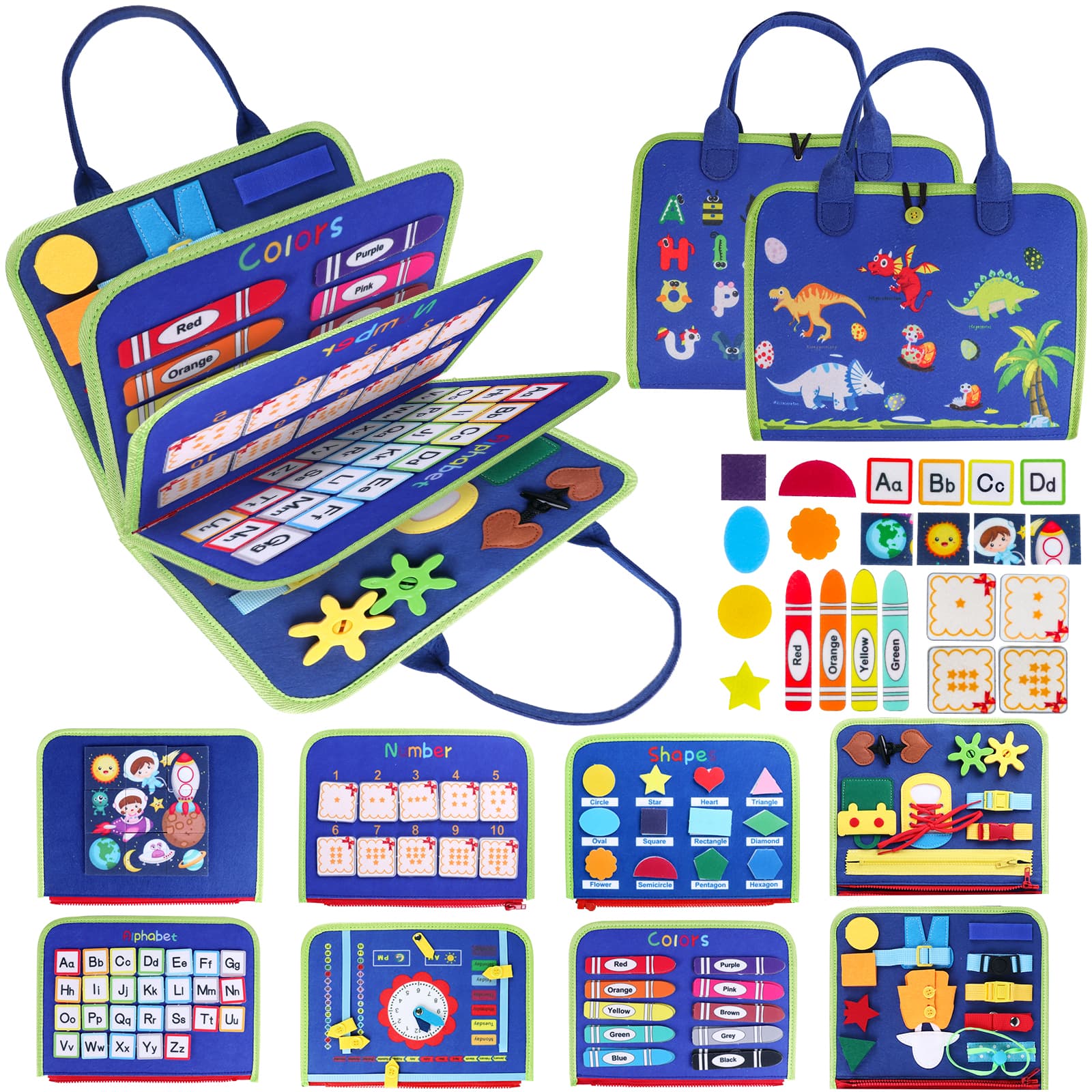 Clik™ Książeczka Montessori – Mały Odkrywca🌈 Interaktywna książeczka z elementami do zapinania i liczenia - rozwija koncentrację i zręczność małych rączek. Dla dzieci: 1,5–4 lata.
🚫 Bez ekranów - tylko mądra zabawa i odkrywanie świata przez dotyk.