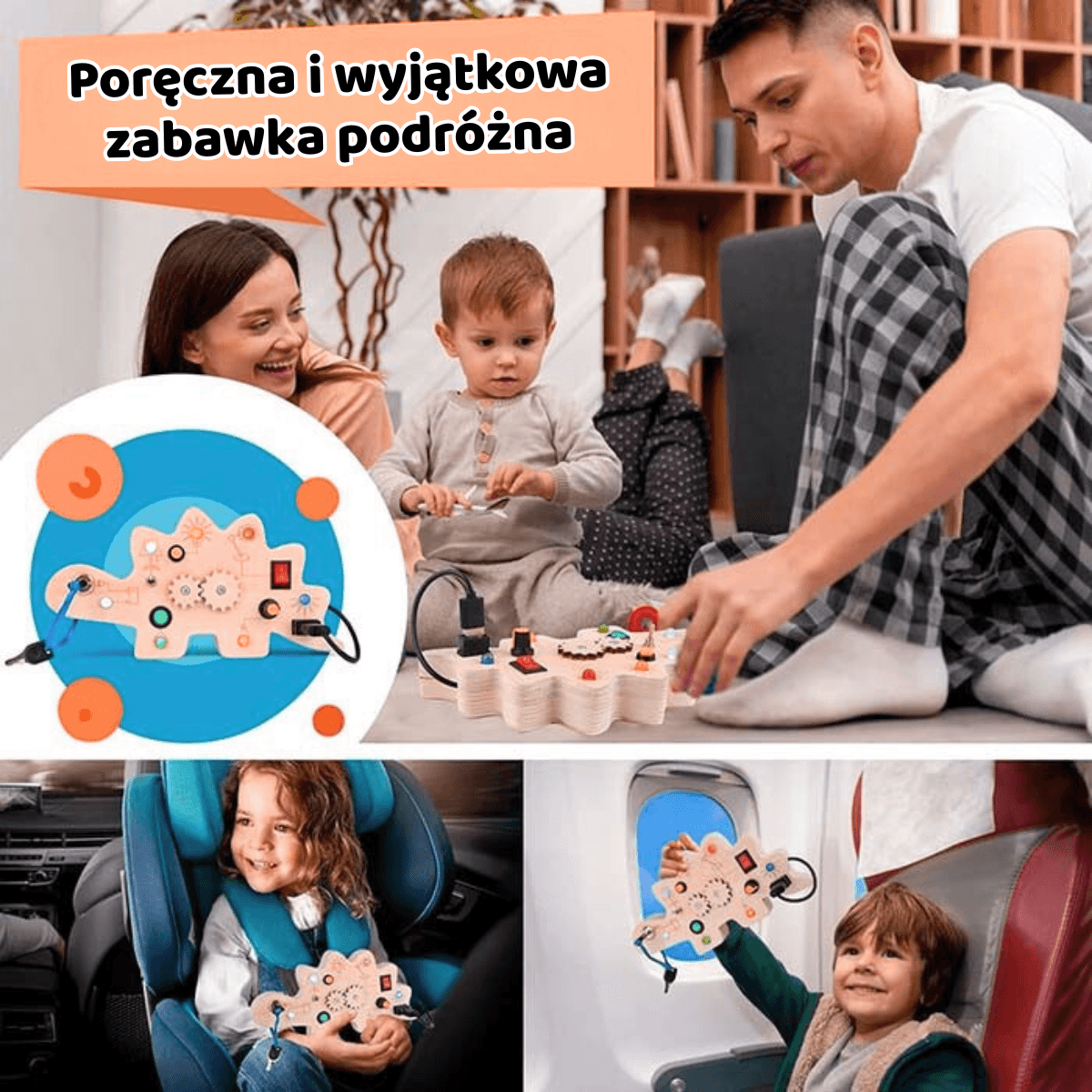 Clik ™ Dinozaur Do Zadań i Przygód - 🦕 Pomaga dziecku ćwiczyć zręczność i logiczne myślenie w zabawnej formie pełnej ruchu.