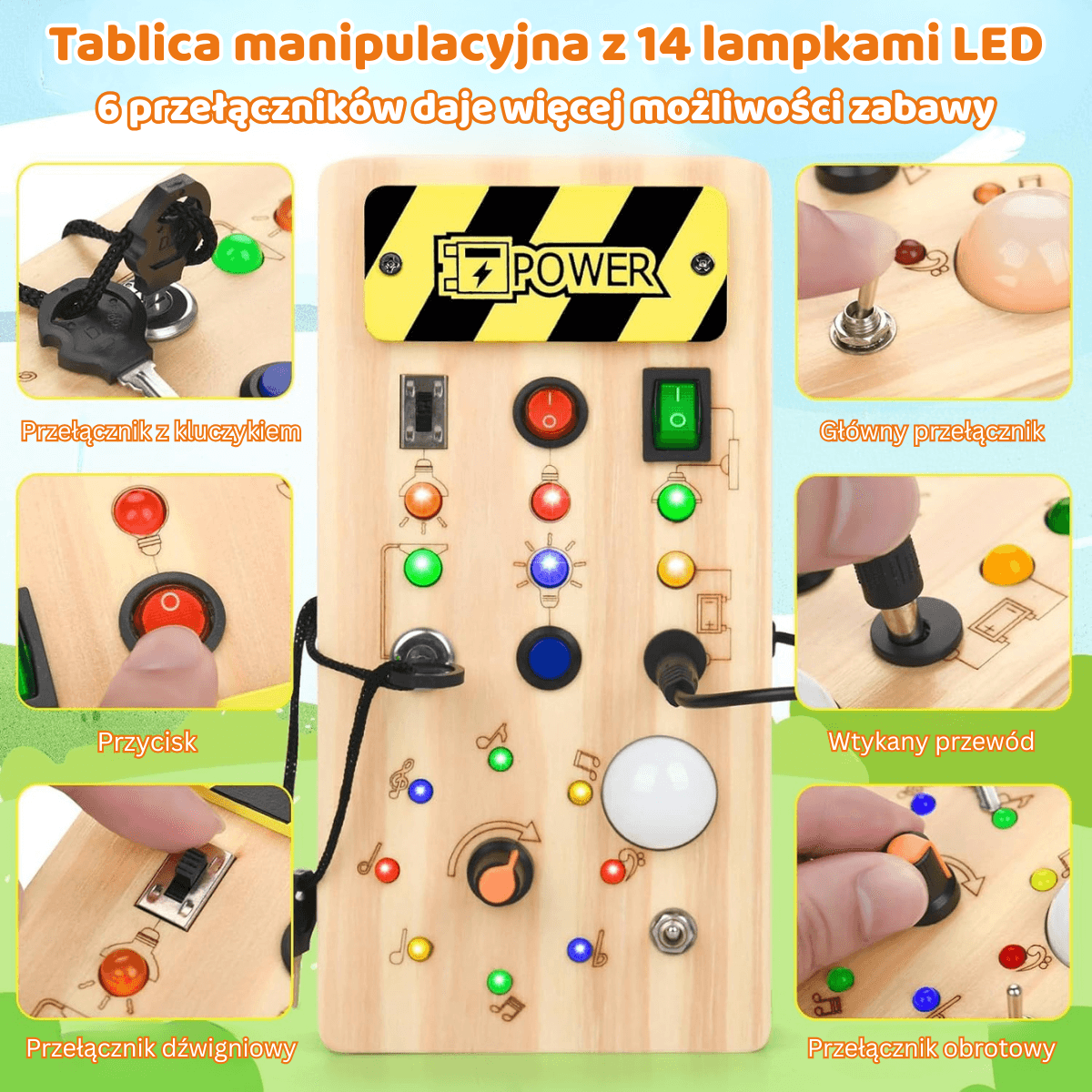 Clik™ Tablica Odkrywców LED – Montessori 1–6 lat ⚡ -30% tylko dziś | Darmowa dostawa od 120zł