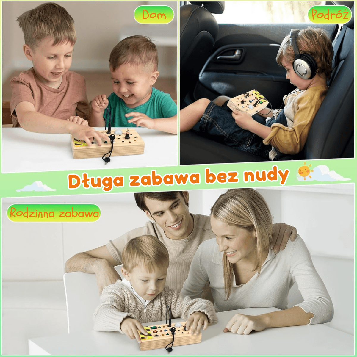 Clik™ Tablica Odkrywców LED – Montessori 1–6 lat ⚡ -30% tylko dziś | Darmowa dostawa od 120zł