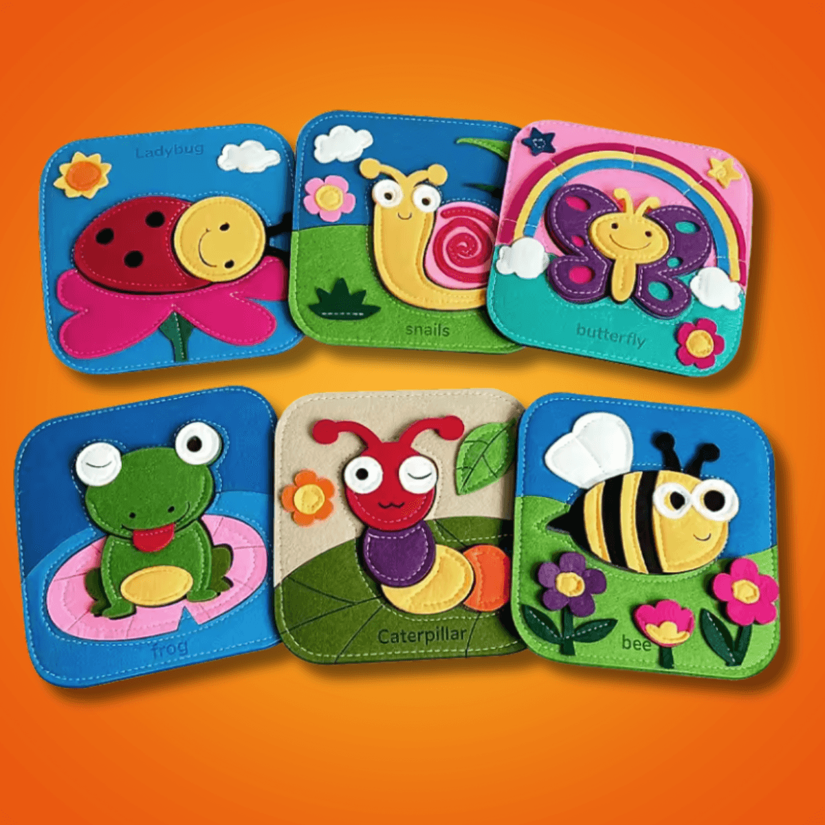 Clik ™ Filcowa Książeczka Przygód - Rozwija wyobraźnię i małą motorykę, ucząc dziecko logicznego myślenia przez dotyk.