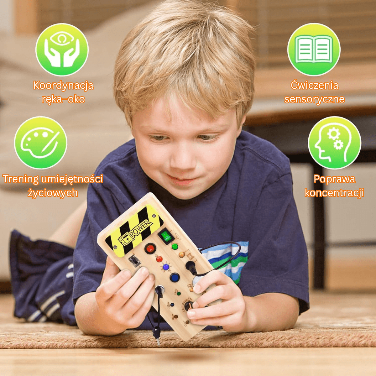 Clik™ Tablica Odkrywców LED – Montessori 1–6 lat ⚡ -30% tylko dziś | Darmowa dostawa od 120zł